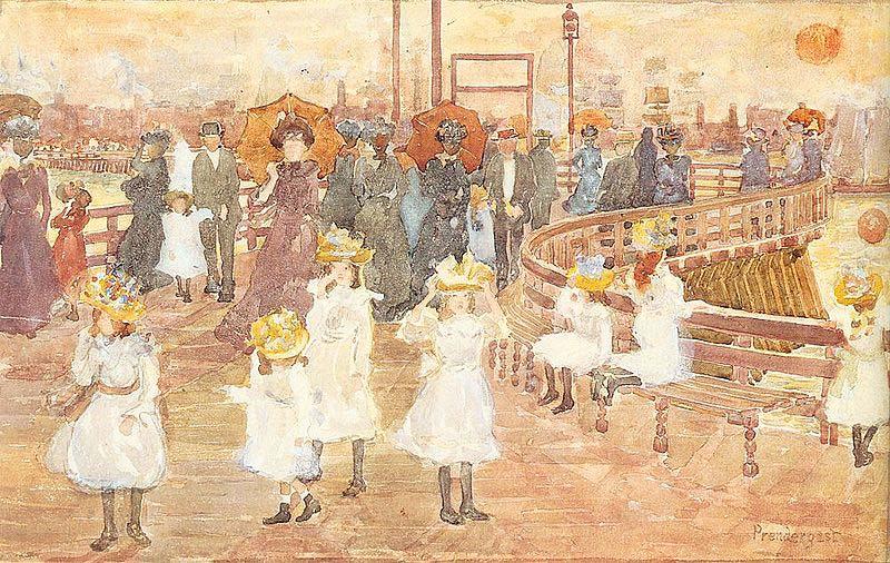 Maurice Prendergast South Boston Pier oil painting image